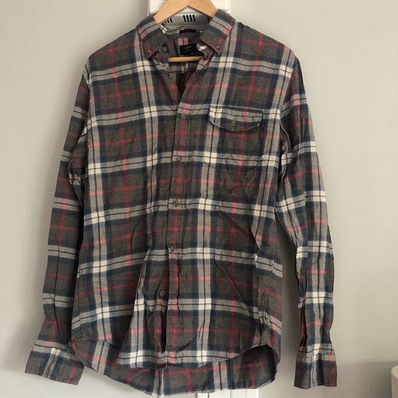 J Crew Slim Brushed Crew Button-down, M